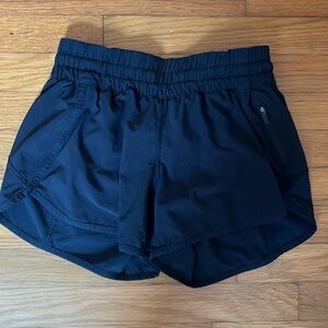 Black Lululemon tracker shorts